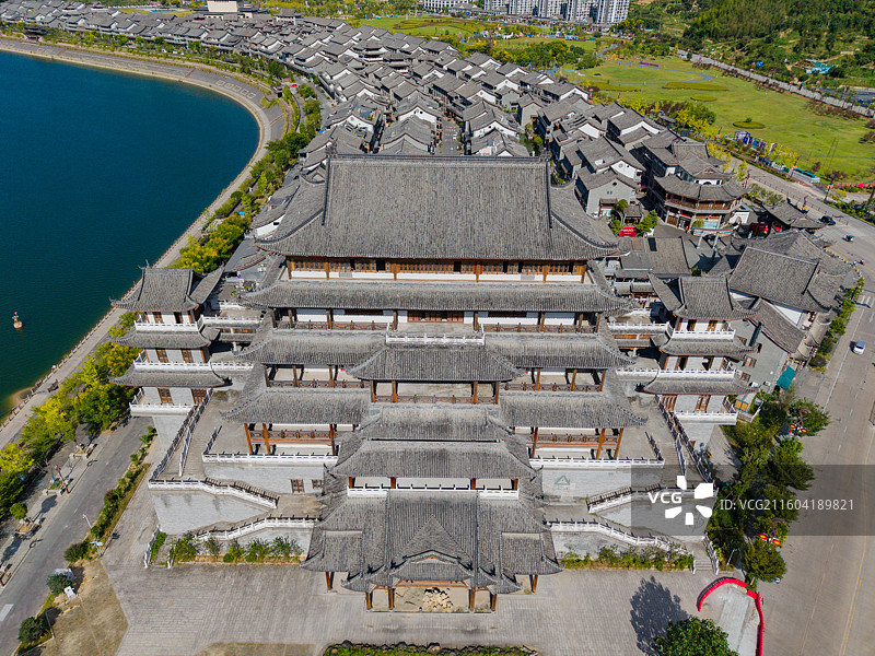 浙江省丽水市，景宁畲族自治县，畲乡古城图片素材