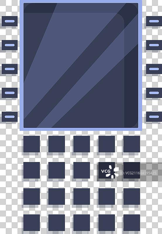 带显示屏的现代门禁对讲系统图片素材