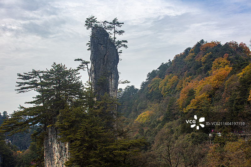 四川巴中市光雾山风景区秋色图片素材