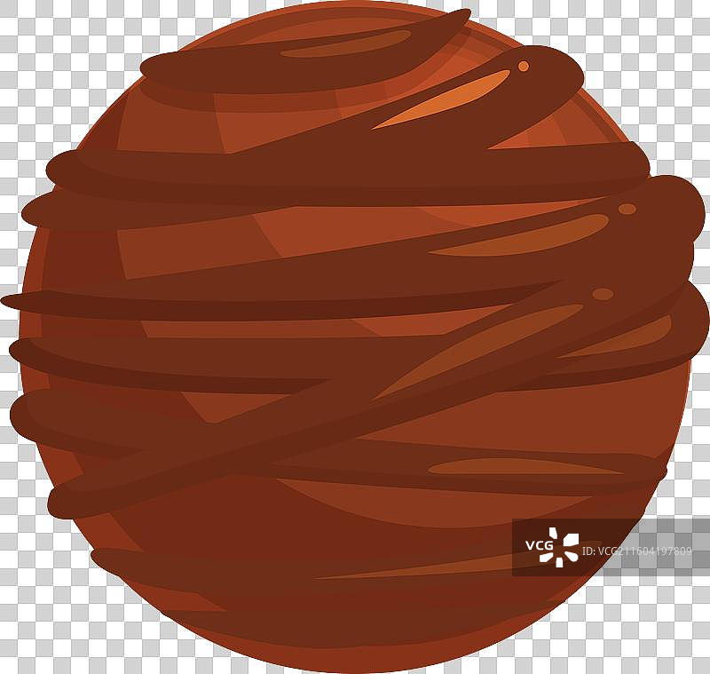 带有漩涡状图案的圆形巧克力糖果图片素材