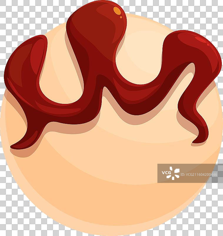 美味的章鱼小丸子正在制作中，淋上酱汁图片素材