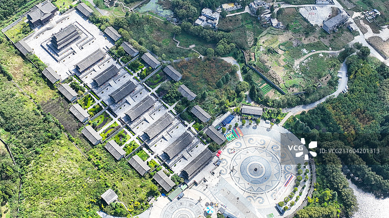 贵州省毕节市大方县，贵州宣慰府景区风光图片素材