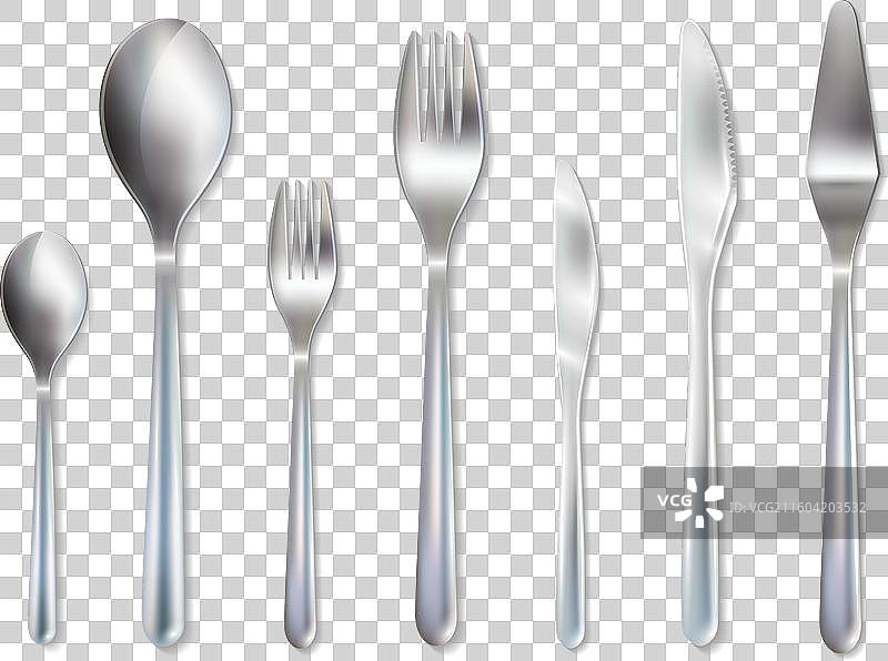 餐具接待晚宴套装写实图图片素材