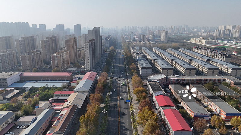 邯郸大名县大名府城市风光航拍图片素材