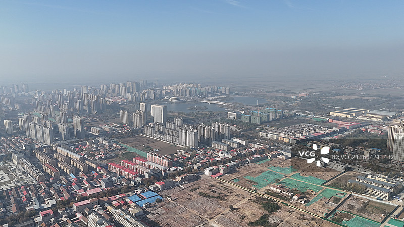 邯郸大名县航拍图片素材