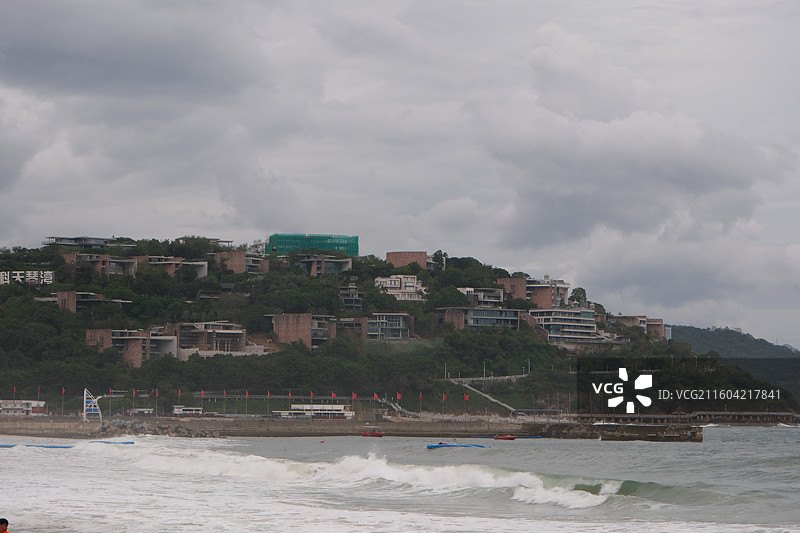 广东深圳大梅沙海滨公园自然风光图片素材