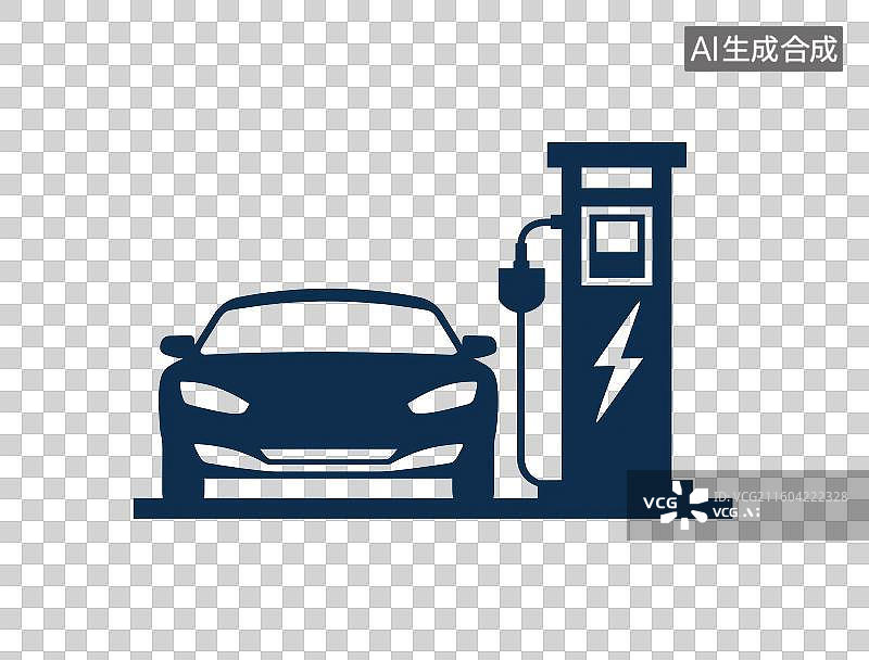 【AI数字艺术】汽车加油图标图片素材