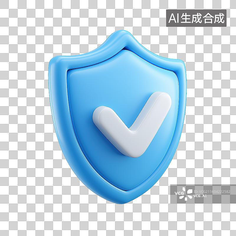 【AI数字艺术】盾牌保护概念图片素材