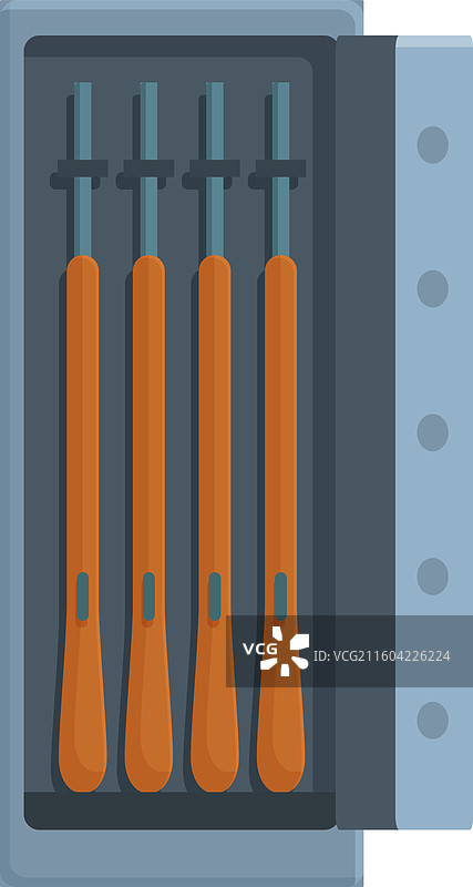 枪支保险箱存放猎枪以保卫家园图片素材