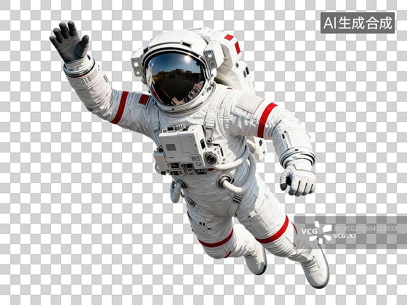 【AI数字艺术】宇航员在太空中漂浮图片素材