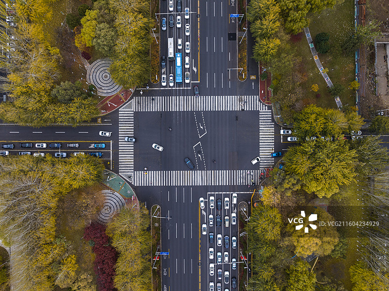 航拍银川人民广场图片素材