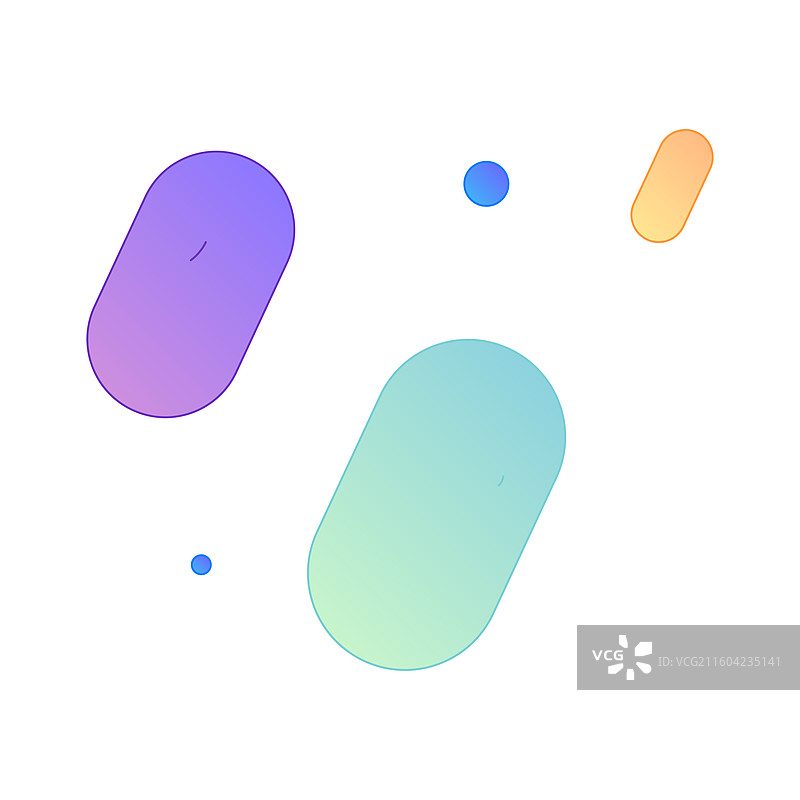 抽象思维几何色块构成互联网矢量扁平插画 创意艺术科技背景素材图片素材