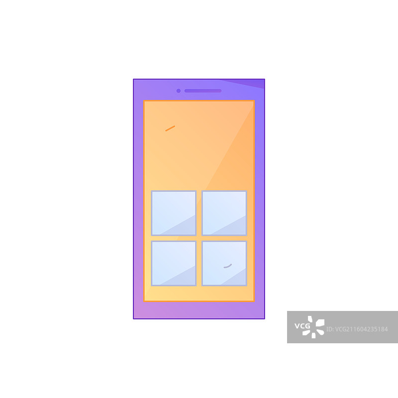 互联网电商在线购物支付矢量扁平渐变插画 手机应用营销素材图片素材