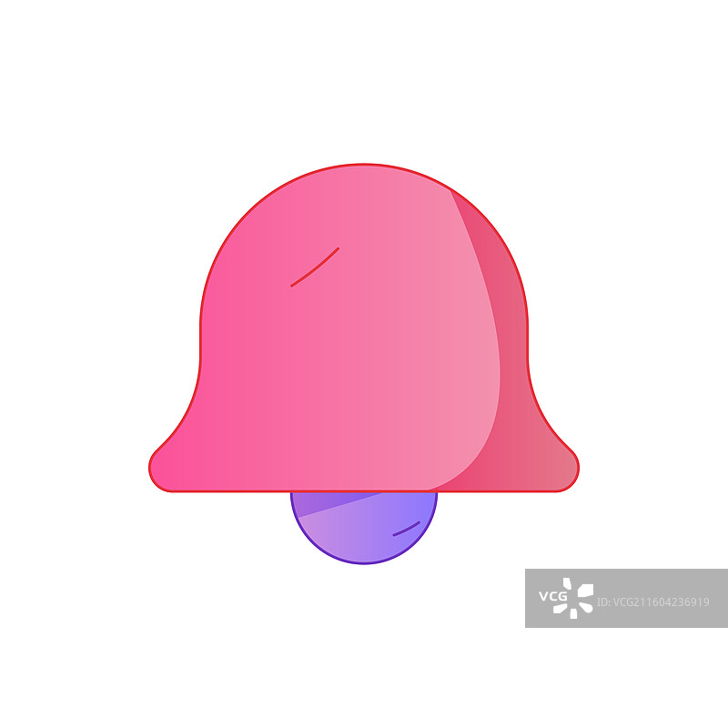 手机应用通知消息提醒矢量扁平渐变插画 警示信息安全素材图片素材