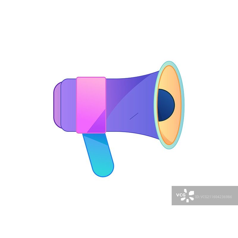 手机应用通知消息提醒矢量扁平渐变插画 警示信息安全素材图片素材