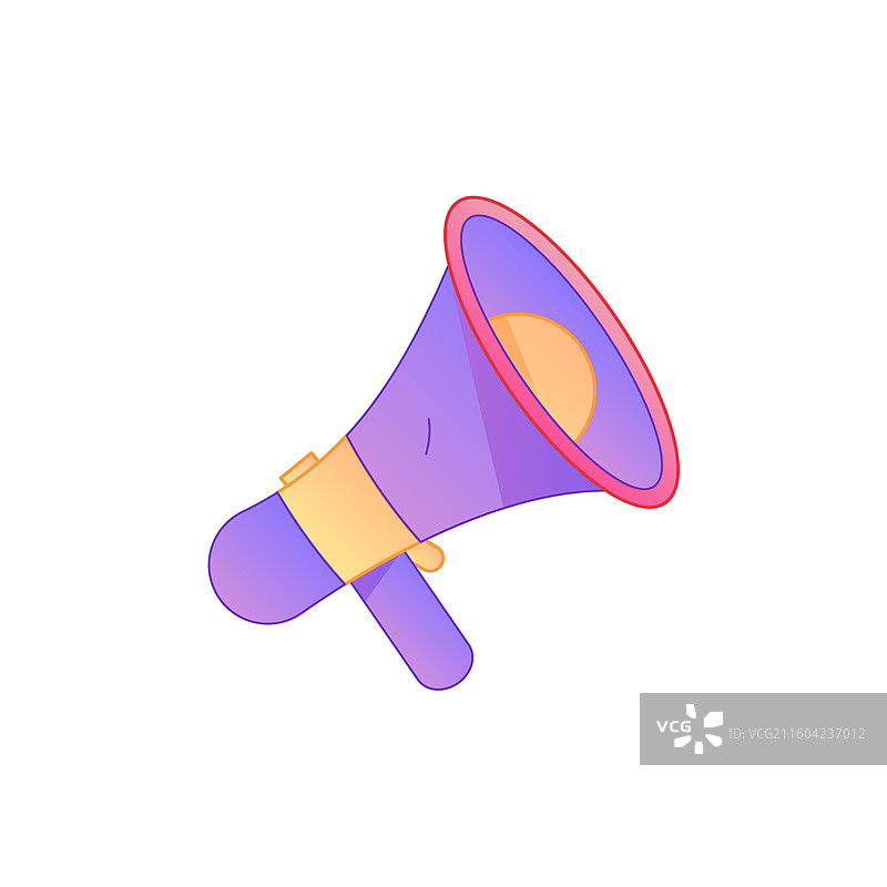 手机应用通知消息提醒矢量扁平渐变插画 警示信息安全素材图片素材