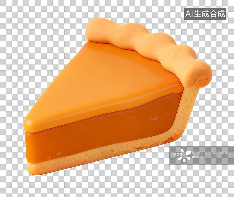 【AI数字艺术】卡通3D手绘西方感恩节火鸡南瓜派大餐聚餐祈祷设计元素免抠图形图片素材