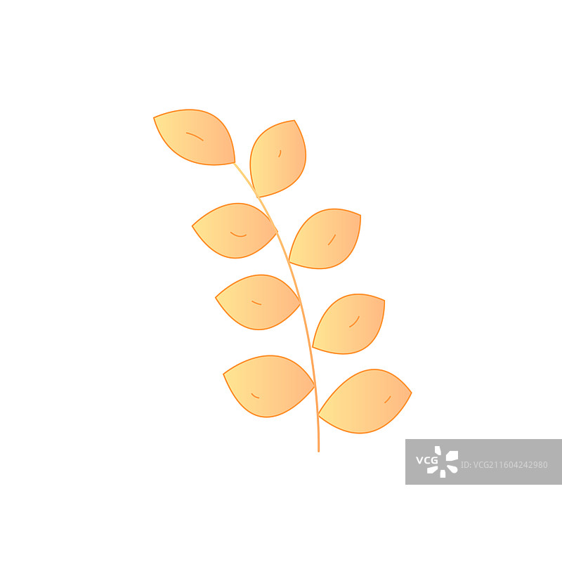 室内盆栽绿植矢量扁平渐变插画 轻盈治愈极简北欧风 居家美学素材图片素材