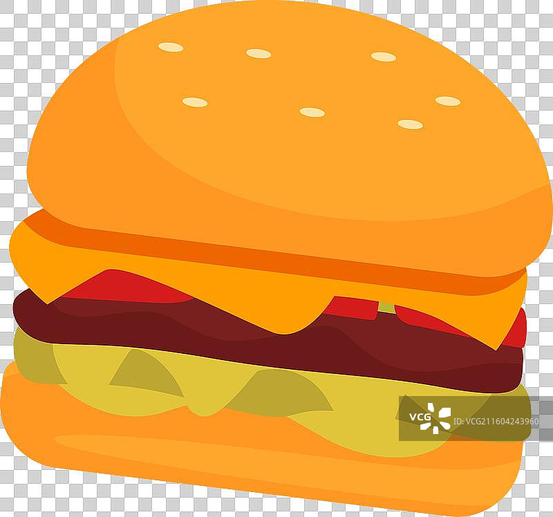 新鲜的芝士汉堡，配有生菜、番茄和牛肉饼图片素材