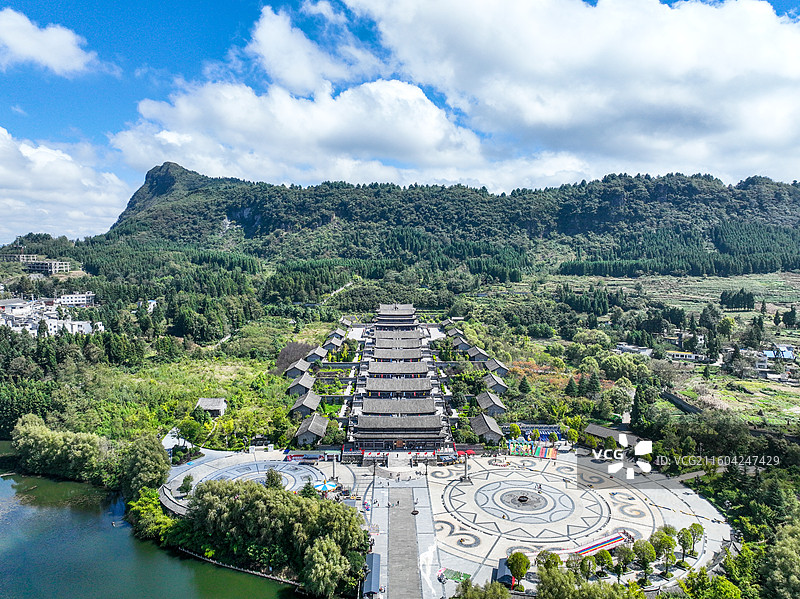 贵州省毕节市大方县，贵州宣慰府景区风光图片素材