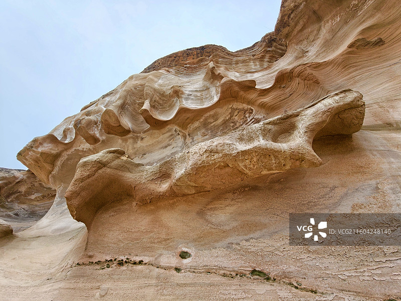 山西临县黄河大画廊天然水蚀浮雕图片素材
