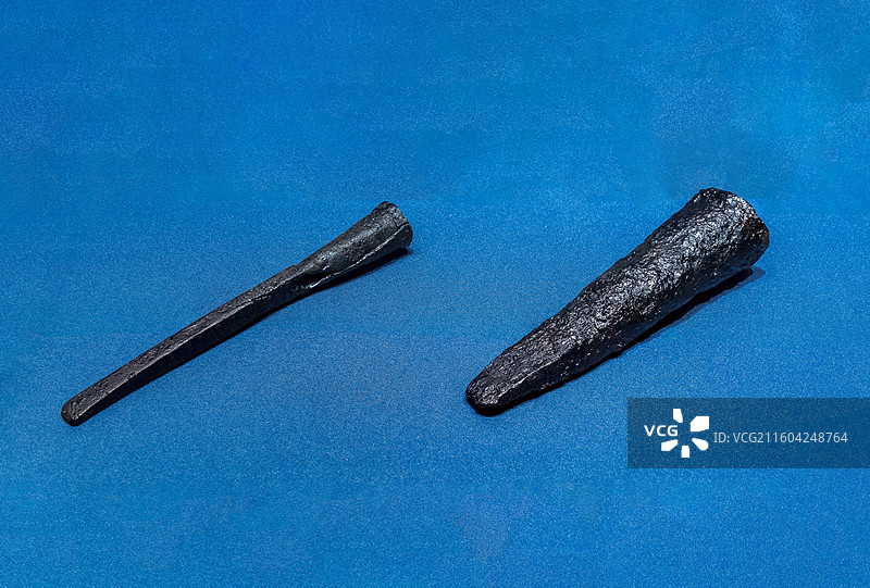 辽宁省沈阳博物馆“沈阳历史陈列”：铁凿（汉唐，浑南区石台子山城出土）图片素材