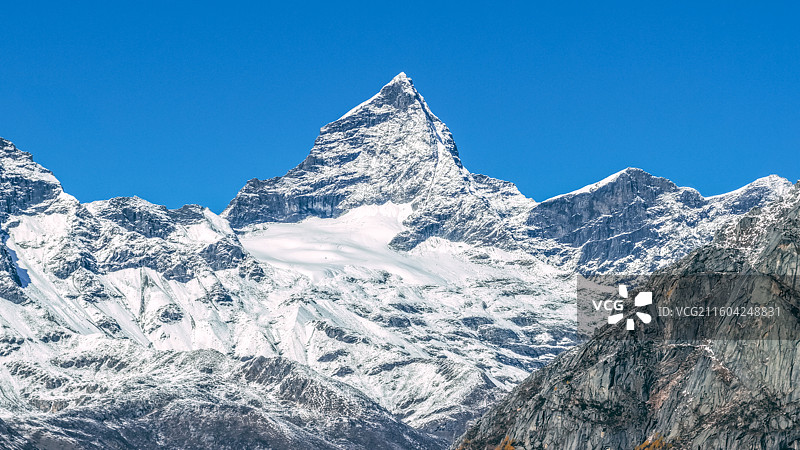 四姑娘山双桥沟秋景图片素材