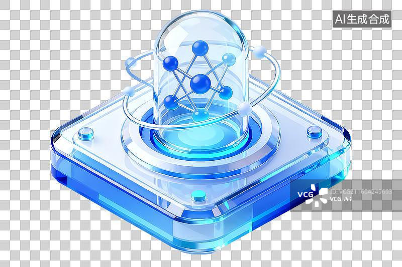 【AI数字艺术】免扣量子计算器元素图片素材