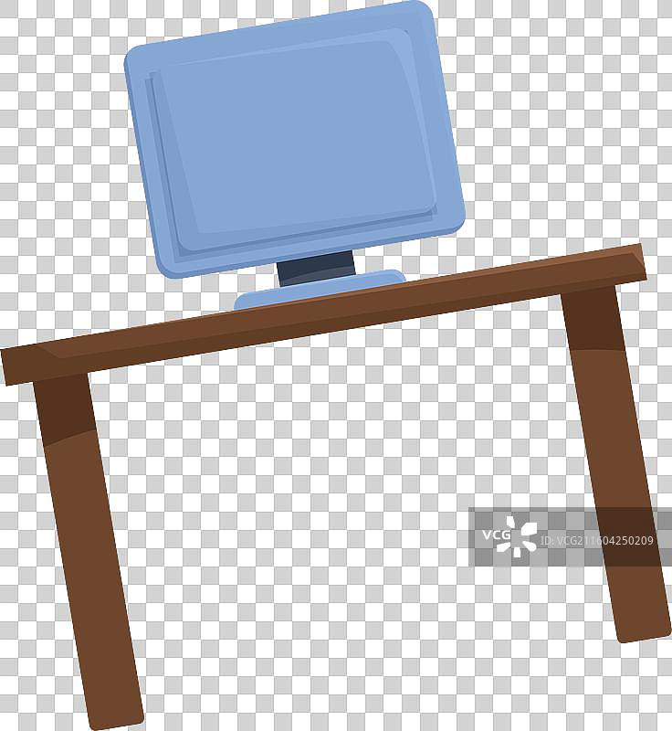 倾斜的电脑显示器摇摇欲坠图片素材