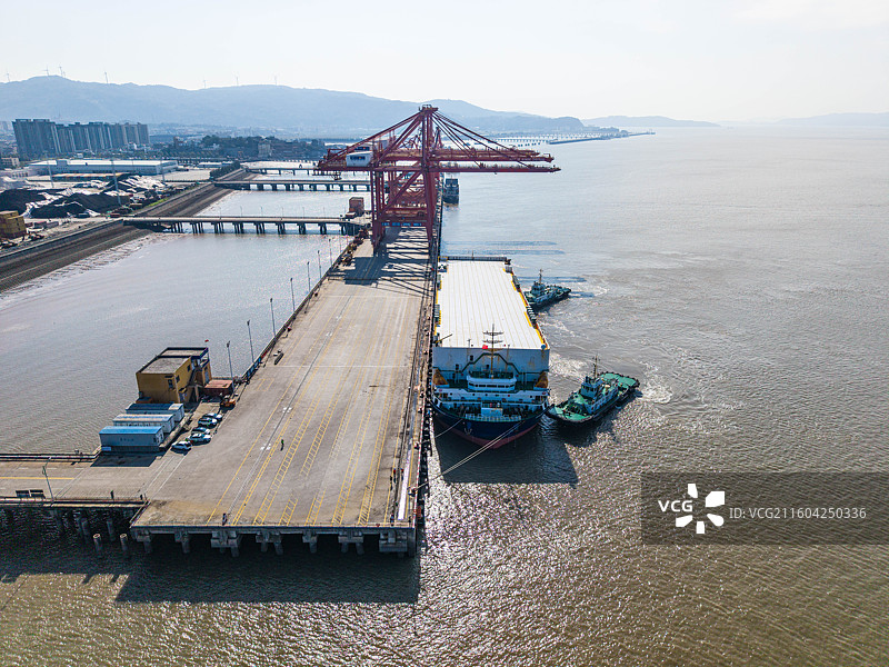 台州玉环市大麦屿码头图片素材
