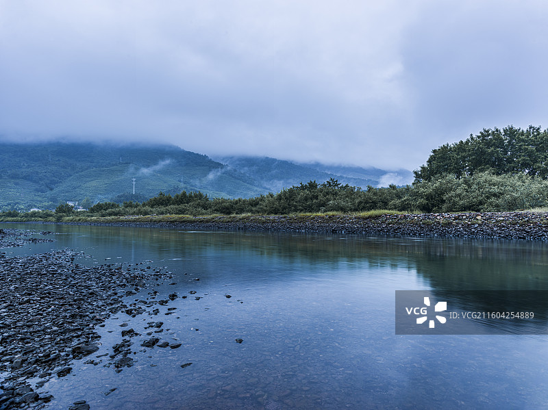 安徽省宣城市泾县桃花潭镇查济山水静谧之韵图片素材