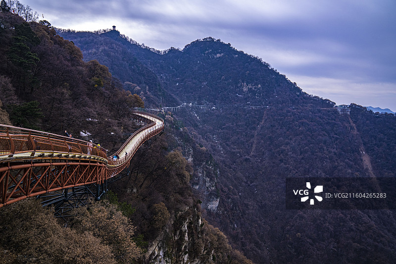 少华山龙首阁图片素材