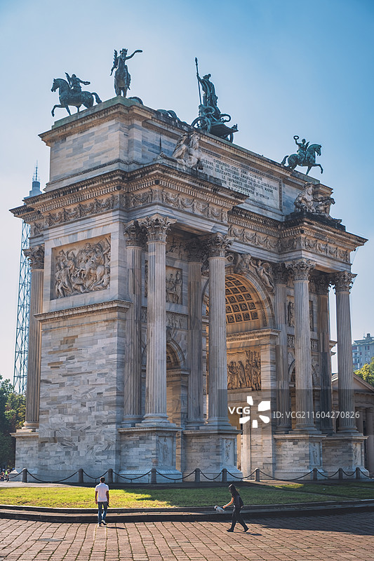 意大利 米兰 和平之门图片素材