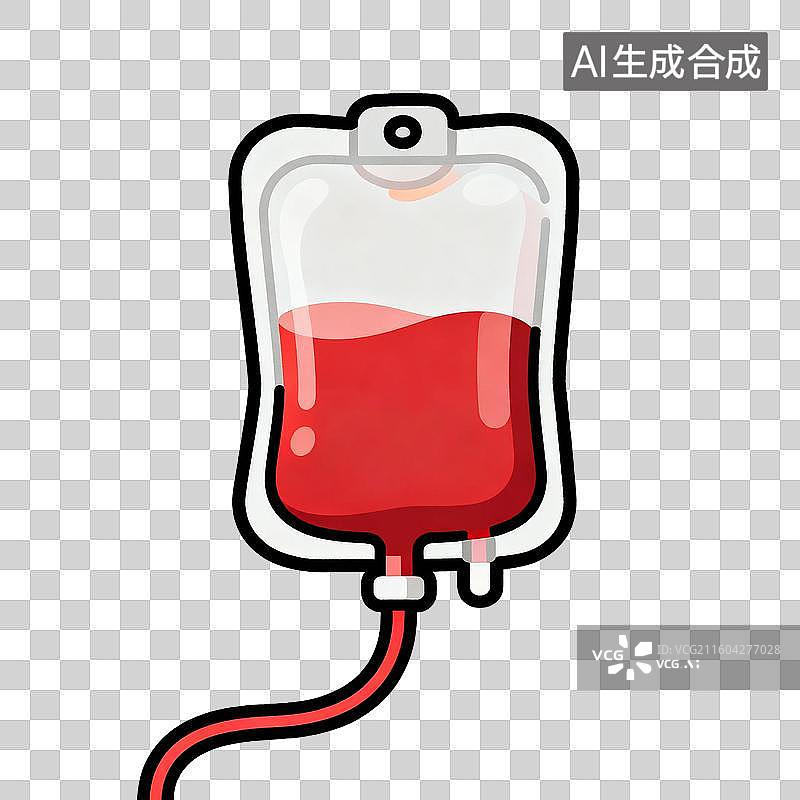 【AI数字艺术】医疗用血液输注袋图片素材