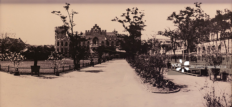 1890年落成的工部局建筑 戈登堂 天津博物馆图片素材