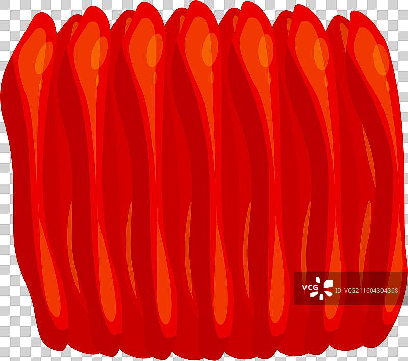显示有血管的肠绒毛图片素材