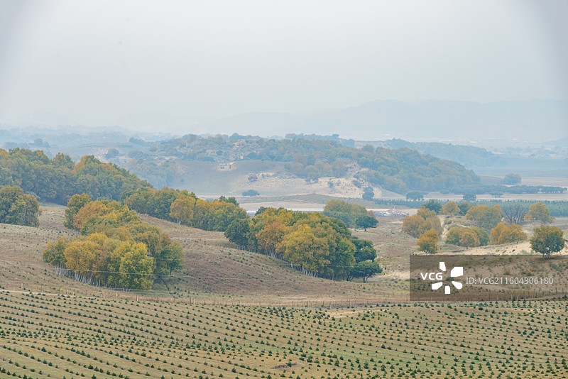 蒙古赤峰乌兰布统坝上沙漠草原图片素材