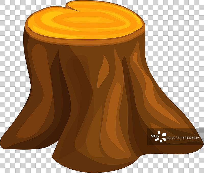 显示生长年轮的老树桩图片素材