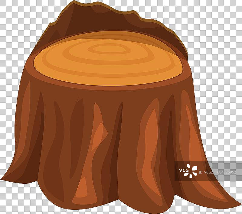 显示年轮的棕色树桩图片素材