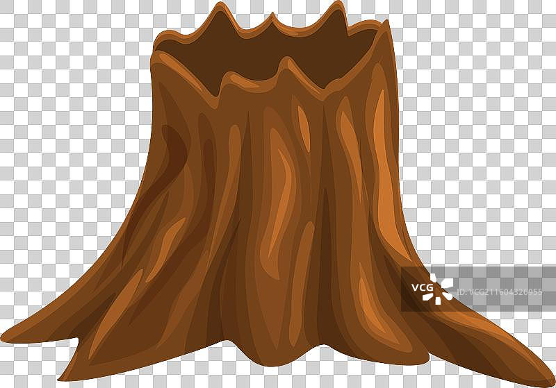 伐木后留下的老树桩图片素材