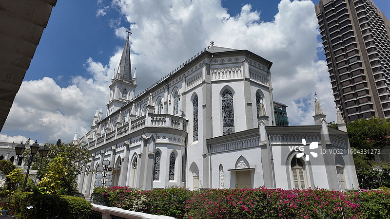 新加坡赞美广场CHIJMES修道院图片素材