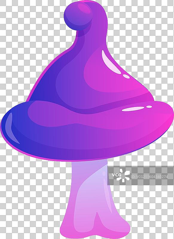 魔法紫蘑菇张开了它的伞盖图片素材