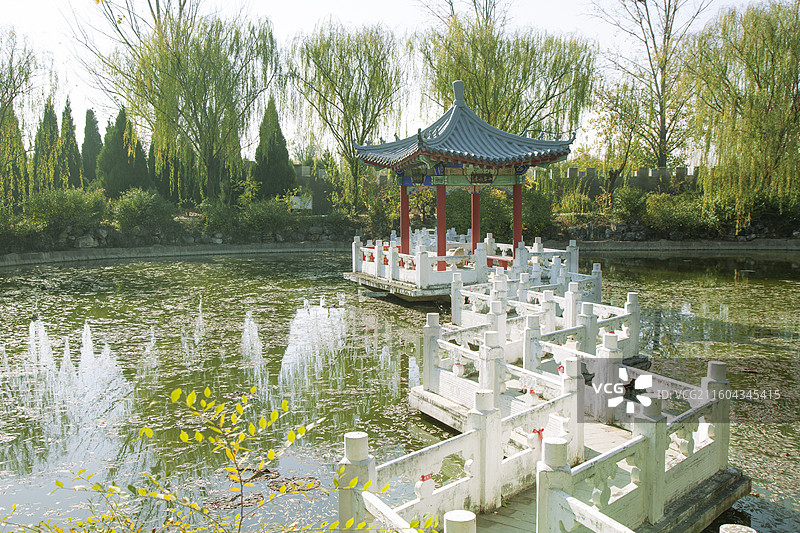 河北省沧州市沧县“纪园”景区风光图片素材