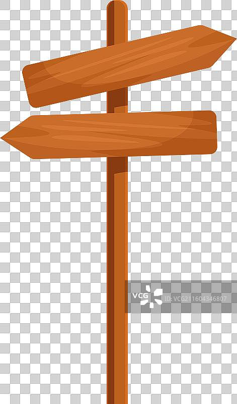 木制指示牌指向不同方向图片素材