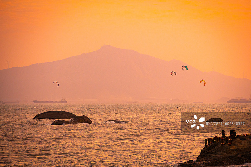 厦门椰风寨沙滩图片素材