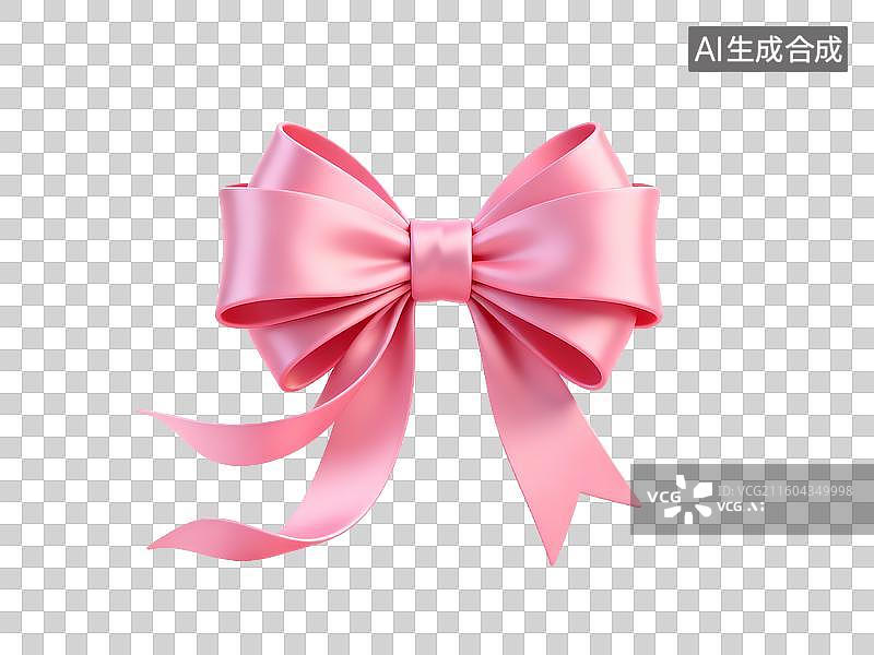 【AI数字艺术】电商购物 促销元素 粉色丝带蝴蝶结图片素材