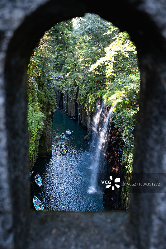 九州高千穗峡谷图片素材