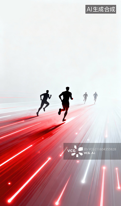 【AI数字艺术】竞速追光・热血奔袭图片素材