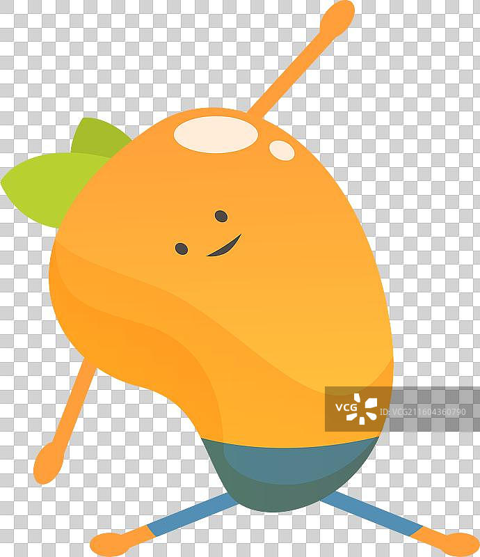 快乐的芒果卡通形象图片素材