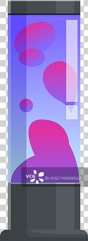 熔岩灯中冒着粉色和紫色蜡的泡泡图片素材